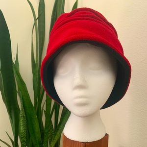 Cute fleece cloche hat